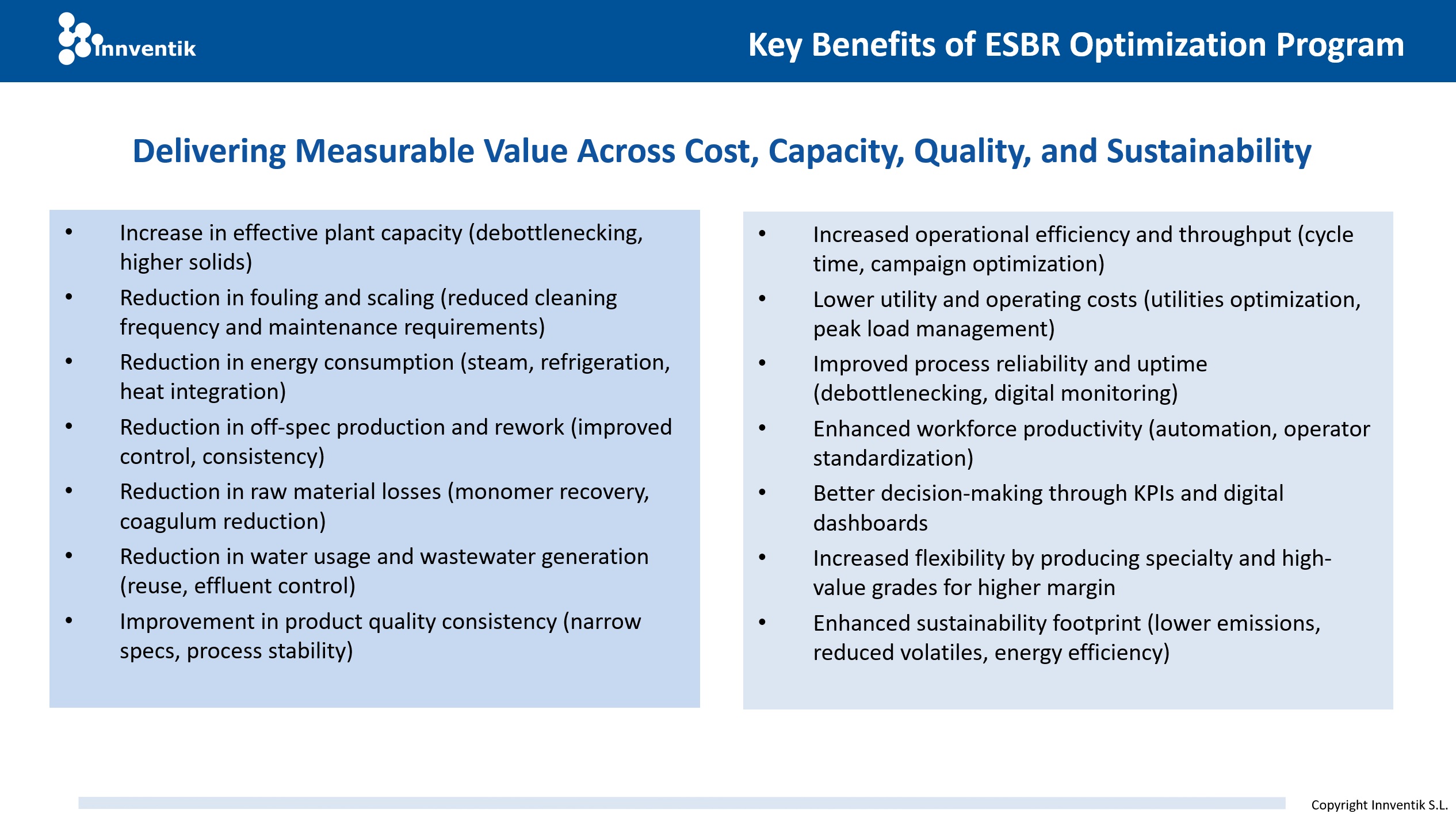 Slide 7 Key Benefits ESBR